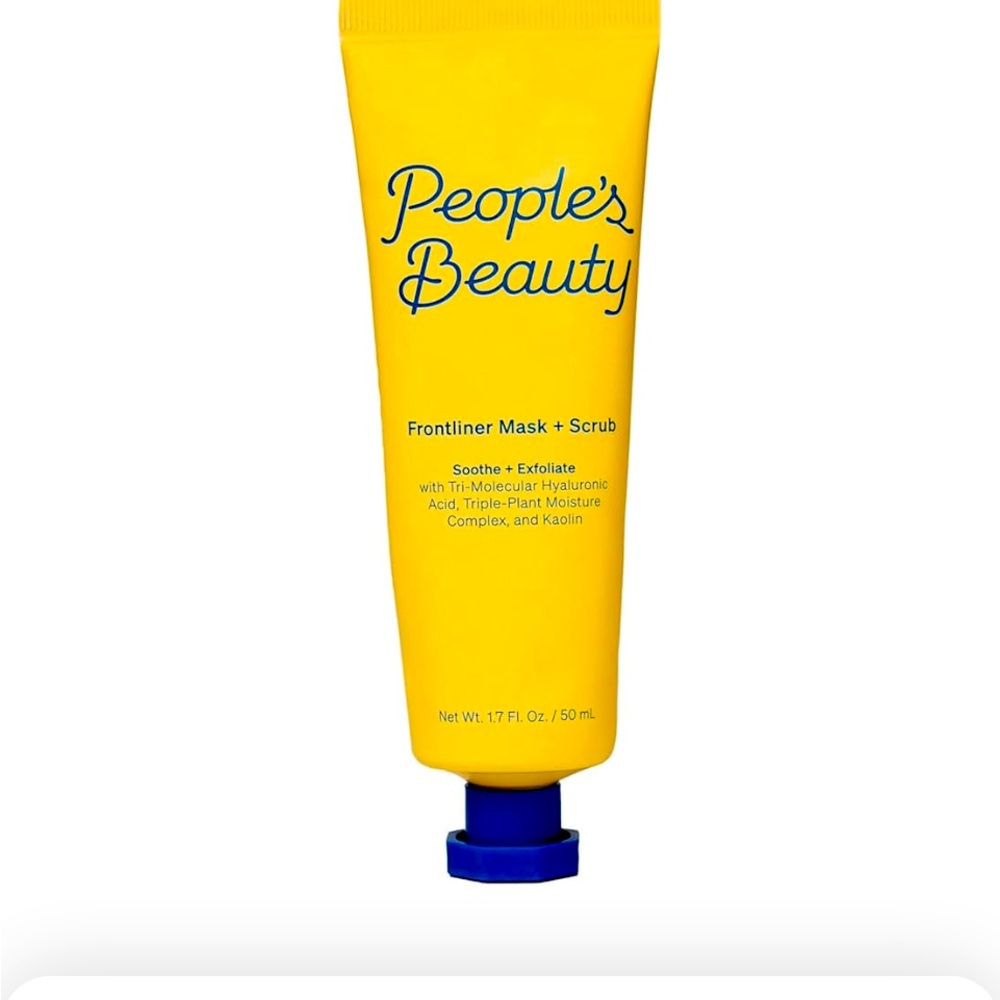People’s Beauty Frontliner Clay Face Mask - Two-in-One Mask and Exfoliating Scru